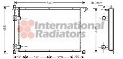 VAN WEZEL 43002257 -  Радиатор, охлаждение двигателя